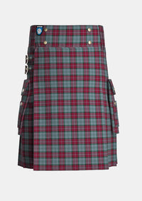 Utility_Rob_Roy_Tartan_7026_kilt_front_image_with_pleated_design_and_adjustable_buckles_for_men
