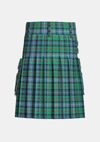 Utility_Robertson_Hunting_Ancient_Tartan_kilt_back_image_with_pleated_design_and_adjustable_buckles_for_men