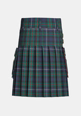 Utility_Robertson_Hunting_Modern_Tartan_kilt_back_image_with_pleated_design_and_adjustable_buckles_for_men