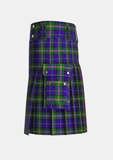 Utility_Robson,_Steve_Tartan_13975_kilt_left_image_with_pleated_design_and_adjustable_buckles_for_men