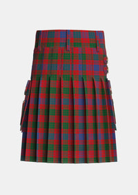 Utility_Ross_2_Tartan_449_kilt_back_image_with_pleated_design_and_adjustable_buckles_for_men