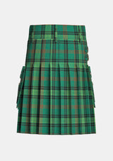 Utility_Ross_Hunting_tartan_756_kilt_back_image_with_pleated_design_and_adjustable_buckles_for_men