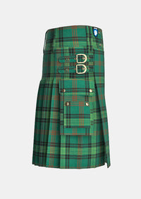 Utility_Ross_Hunting_tartan_756_kilt_right_image_with_pleated_design_and_adjustable_buckles_for_men