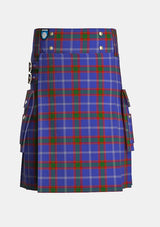 Utility_Russian_Scottish_Tartan_7254_kilt_front_image_with_pleated_design_and_adjustable_buckles_for_men