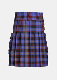 Utility_Rutherford_tartan_6926_kilt_back_image_with_pleated_design_and_adjustable_buckles_for_men