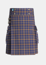 Utility_Ruxton_Dress_Tartan_2380_kilt_front_image_with_pleated_design_and_adjustable_buckles_for_men