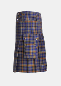 Utility_Ruxton_Dress_Tartan_2380_kilt_left_image_with_pleated_design_and_adjustable_buckles_for_men