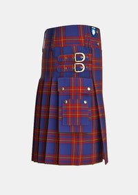 Utility_Salvation_Army_Tartan_kilt_right_image_with_pleated_design_and_adjustable_buckles_for_men