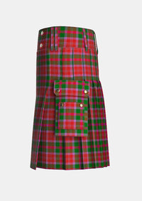 Utility_Scobie_Tartan_10247_kilt_left_image_with_pleated_design_and_adjustable_buckles_for_men