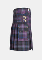 Utility_Scotland_Forever_tartan_6038_kilt_right_image_with_pleated_design_and_adjustable_buckles_for_men