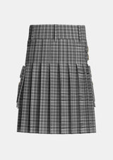 Utility_Scott_Abbreviated_Tartan_1825_kilt_back_image_with_pleated_design_and_adjustable_buckles_for_men