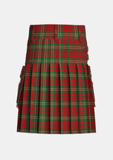 Utility_Scott_Tartan_1005_kilt_back_image_with_pleated_design_and_adjustable_buckles_for_men