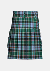 Utility_Scottish_Colorado_State_Tartan_kilt_back_image_with_pleated_design_and_adjustable_buckles_for_men