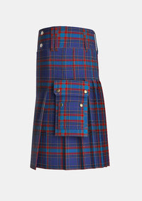 Utility_Selkirk_Tartan_2304_kilt_left_image_with_pleated_design_and_adjustable_buckles_for_men
