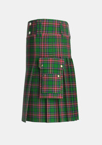 Utility_Seller_Personal_Tartan_771_kilt_left_image_with_pleated_design_and_adjustable_buckles_for_men