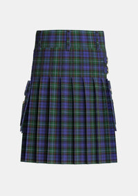 Utility_Sempill_Tartan_2420_kilt_back_image_with_pleated_design_and_adjustable_buckles_for_men