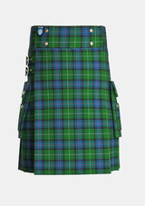 Utility_Semple_Tartan_2292_kilt_front_image_with_pleated_design_and_adjustable_buckles_for_men