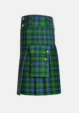 Utility_Semple_Tartan_2292_kilt_left_image_with_pleated_design_and_adjustable_buckles_for_men