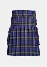 Utility_Shalom_Tartan_7647_kilt_back_image_with_pleated_design_and_adjustable_buckles_for_men