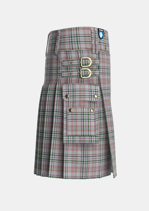 Utility_Shaw_Dress_Personal_Tartan_6381_kilt_right_image_with_pleated_design_and_adjustable_buckles_for_men