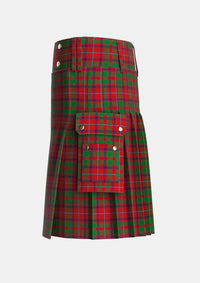 Utility_Shaw_of_Tordarroch_Red_Dress_Tartan_352_kilt_left_image_with_pleated_design_and_adjustable_buckles_for_men