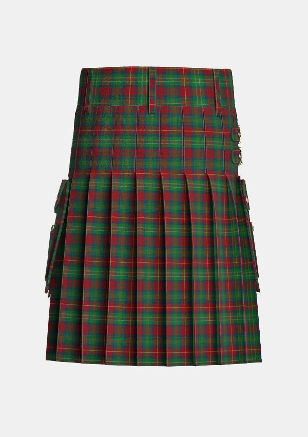 Utility_Shearer_Tartan_3202_kilt_back_image_with_pleated_design_and_adjustable_buckles_for_men