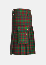 Utility_Shearer_Tartan_3202_kilt_left_image_with_pleated_design_and_adjustable_buckles_for_men