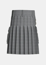 Utility_Shepherd_tartan_3936_kilt_back_image_with_pleated_design_and_adjustable_buckles_for_men
