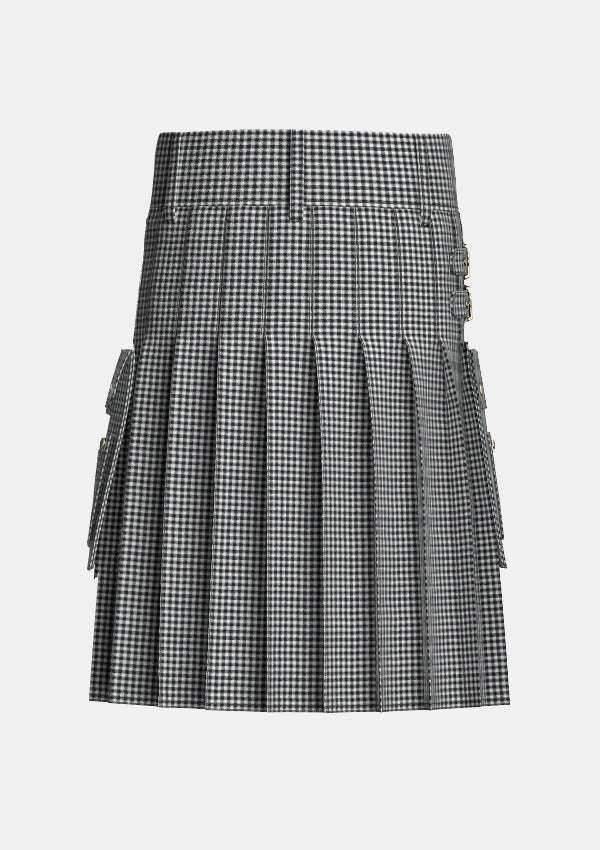 Utility_Shepherd_tartan_3936_kilt_back_image_with_pleated_design_and_adjustable_buckles_for_men