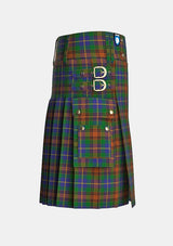Utility_Sikh_tartan_2654_kilt_right_image_with_pleated_design_and_adjustable_buckles_for_men