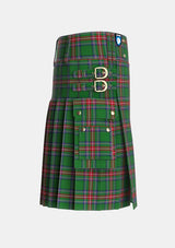 Utility_Sillars_Tartan_3207_kilt_right_image_with_pleated_design_and_adjustable_buckles_for_men
