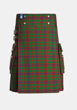 Utility_Skene_Tartan_516_kilt_front_image_with_pleated_design_and_adjustable_buckles_for_men