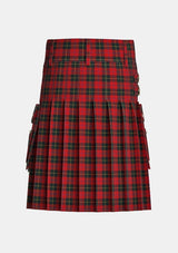 Utility_Skinner_Tartan_2341_kilt_back_image_with_pleated_design_and_adjustable_buckles_for_men