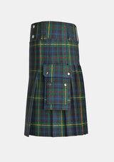 Utility_Smith_Modern_Tartan_kilt_left_image_with_pleated_design_and_adjustable_buckles_for_men