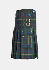 Utility_Smith_Modern_Tartan_kilt_right_image_with_pleated_design_and_adjustable_buckles_for_men