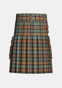Utility_Smith_Weathered_tartan_kilt_back_image_with_pleated_design_and_adjustable_buckles_for_men