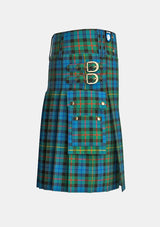 Utility_Smith_tartan_kilt_right_image_with_pleated_design_and_adjustable_buckles_for_men