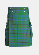 Utility_Snodgrass_Tartan_1216_kilt_front_image_with_pleated_design_and_adjustable_buckles_for_men