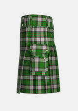 Utility_Spanish_Shirt_Tartan_4399_kilt_left_image_with_pleated_design_and_adjustable_buckles_for_men