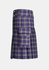 Utility_Spirit_of_Glasgow_Tartan_13473_kilt_left_image_with_pleated_design_and_adjustable_buckles_for_men