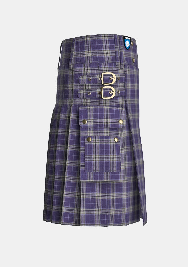 Utility_Spirit_of_Glasgow_Tartan_13473_kilt_right_image_with_pleated_design_and_adjustable_buckles_for_men
