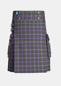 Utility_Spirit_of_Loch_Earn_Tartan_13609_kilt_front_image_with_pleated_design_and_adjustable_buckles_for_men