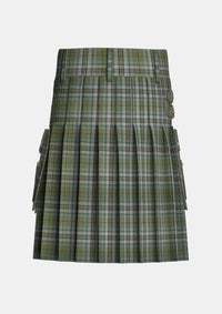 Utility_Spirit_of_Loch_Ness_tartan_13611_kilt_back_image_with_pleated_design_and_adjustable_buckles_for_men