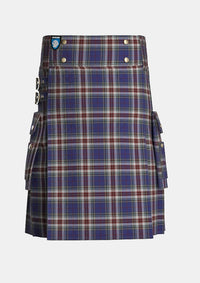 Utility_Spirit_of_Loch_Tay_Tartan_13610_kilt_front_image_with_pleated_design_and_adjustable_buckles_for_men