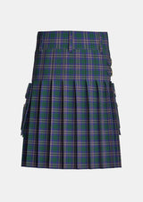 Utility_St_Andrews_University_of_Tartan_2398_kilt_back_image_with_pleated_design_and_adjustable_buckles_for_men