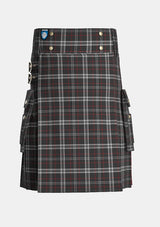Utility_St_Mirren_Tartan_3831_kilt_front_image_with_pleated_design_and_adjustable_buckles_for_men