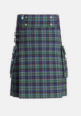 Utility_Stephenson_2_Tartan_517_kilt_front_image_with_pleated_design_and_adjustable_buckles_for_men