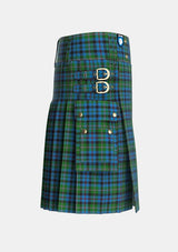 Utility_Stephenson_Hunting_2_Tartan_770_kilt_right_image_with_pleated_design_and_adjustable_buckles_for_men