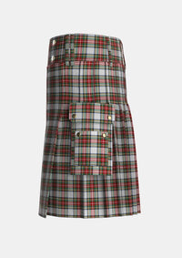 Utility_Stewart_Dress_1_Tartan_1765_kilt_left_image_with_pleated_design_and_adjustable_buckles_for_men