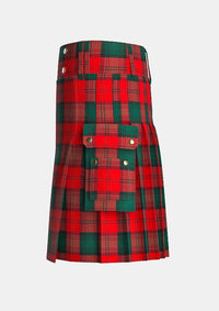 Utility_Stewart_Of_Atholl_Tartan_802_kilt_left_image_with_pleated_design_and_adjustable_buckles_for_men